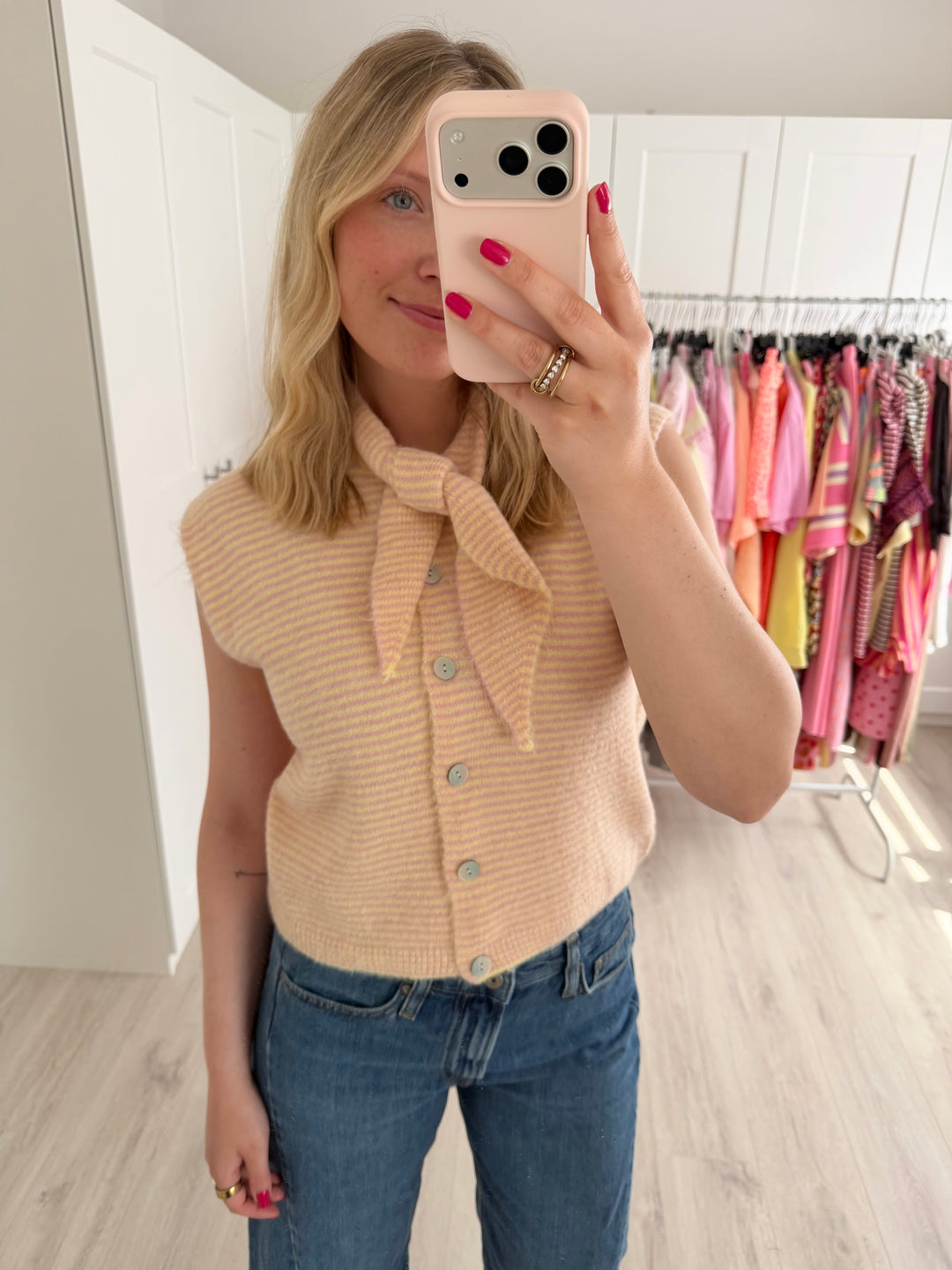 Striped Knit Weste
