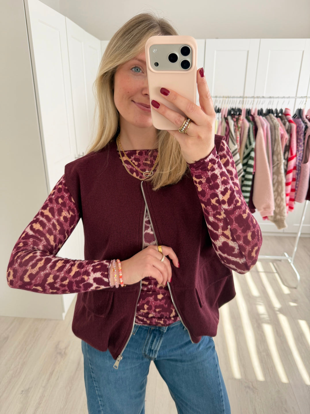 Zipper Weste