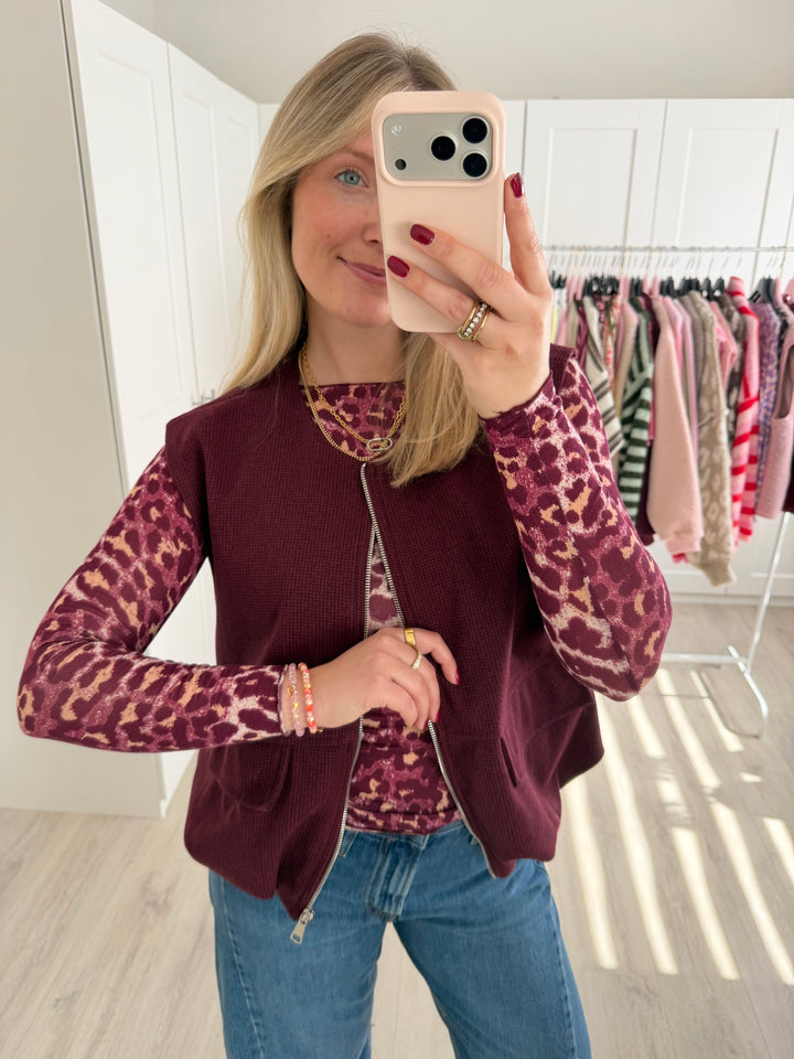 Zipper Weste