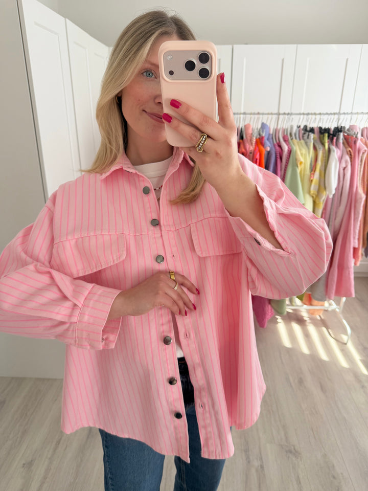 Striped Jeanshemd