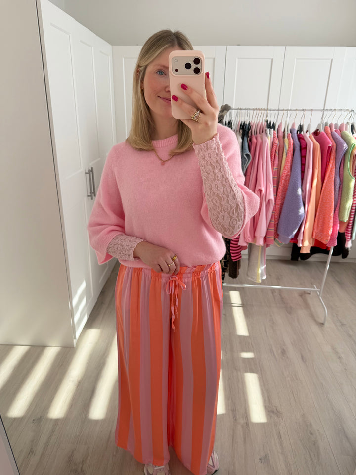 Shiny Bold Striped Hose