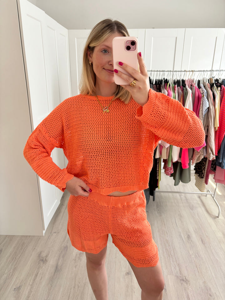 Lochstrick-Set Venice Beach - Orange