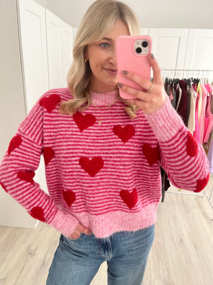 Pullover Cute Hearts