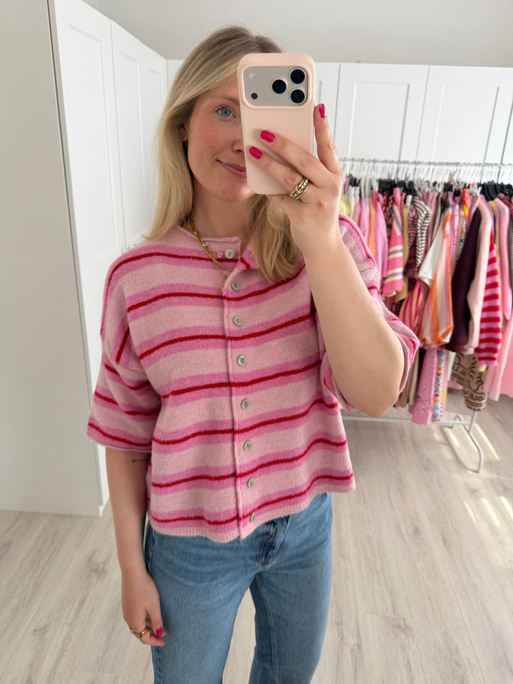 Soft Striped Cardigan
