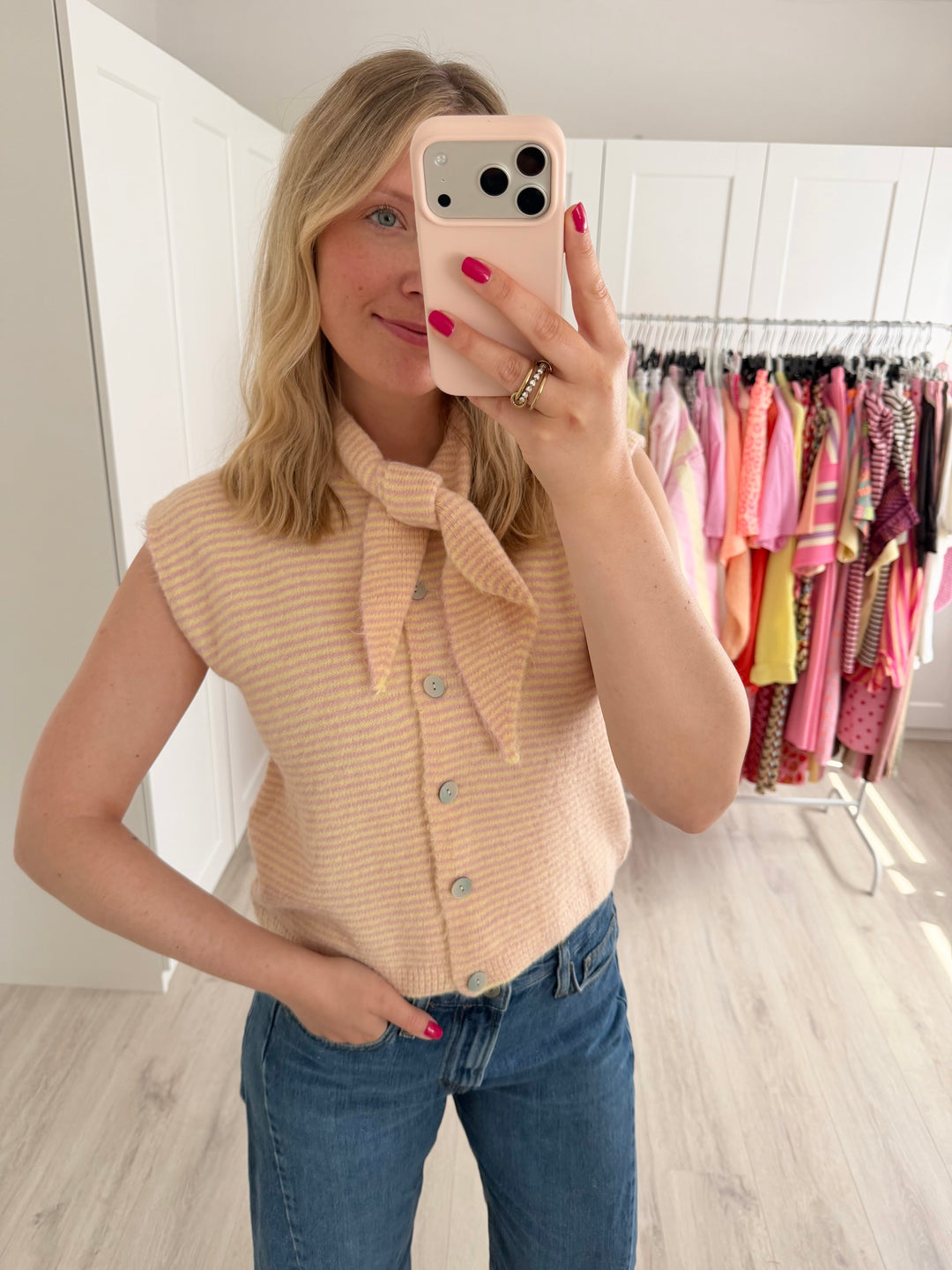 Striped Knit Weste