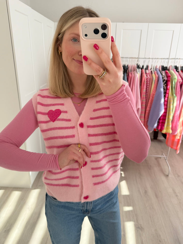 Heart Knit Weste