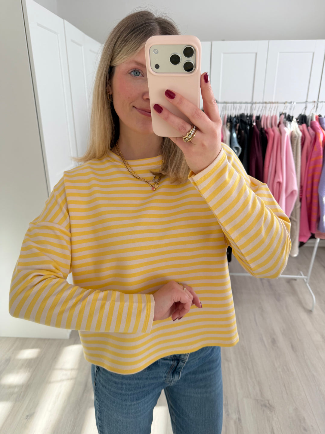 Happy Stripes Sweater (kurz)