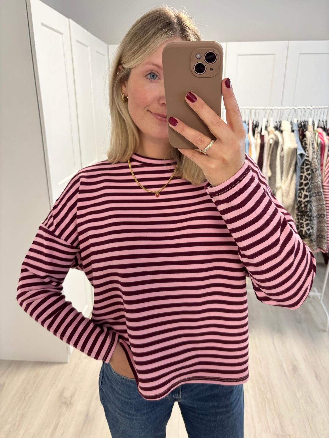 Happy Stripes Sweater (kurz)