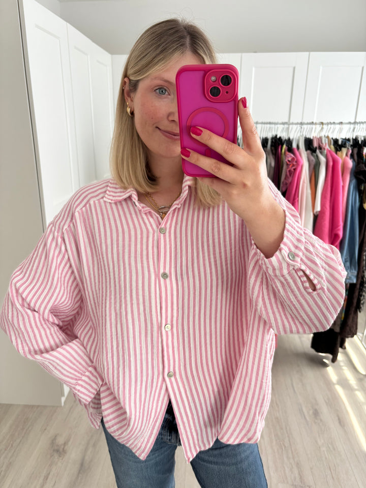 Musselinbluse Happy Stripes