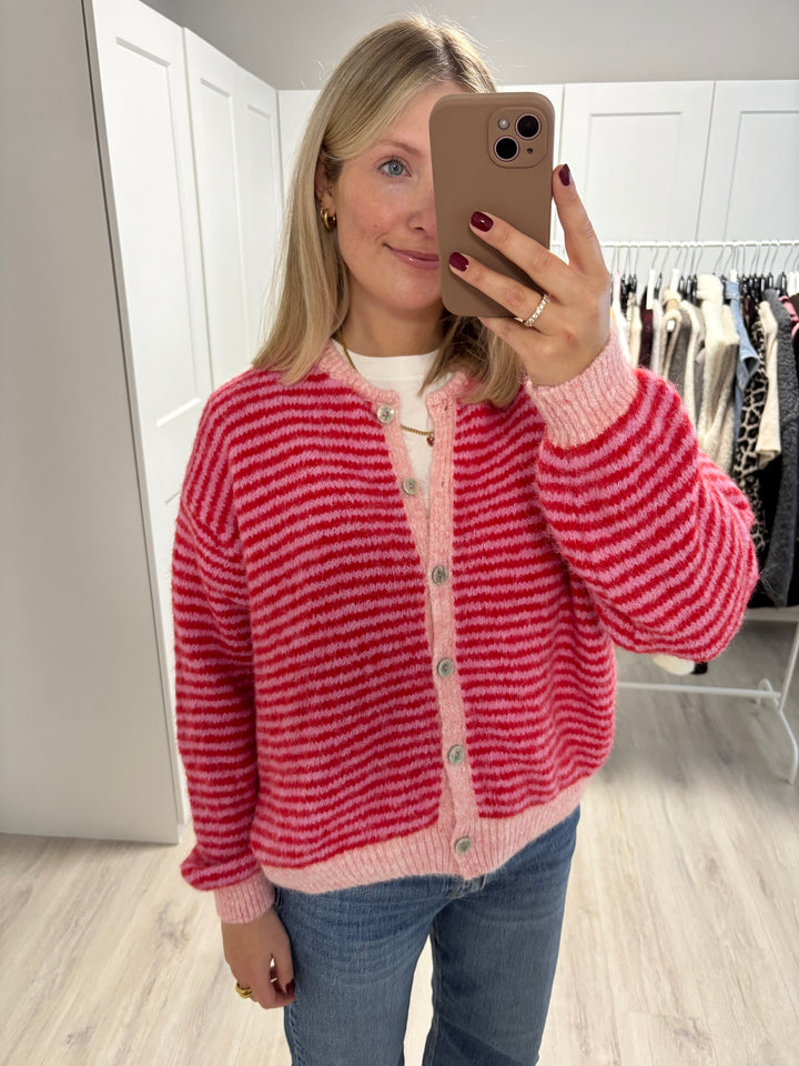 Supersoft Striped Cardigan