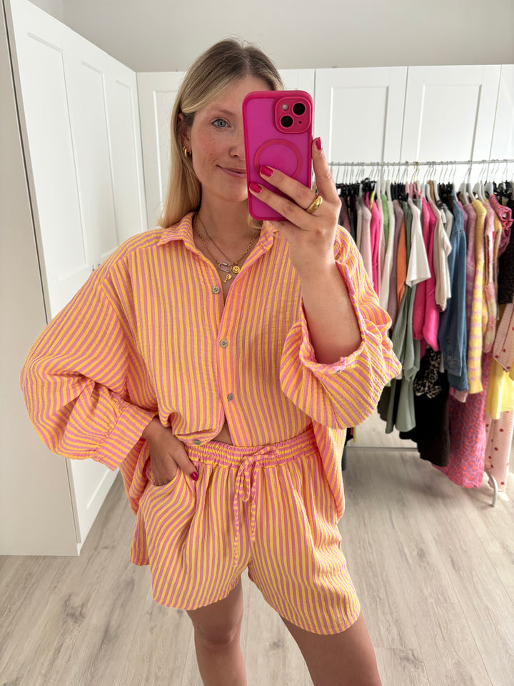 Musselin-Shorts Happy Stripes