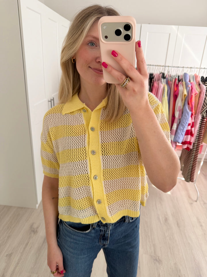 Crochet Polo Shirt