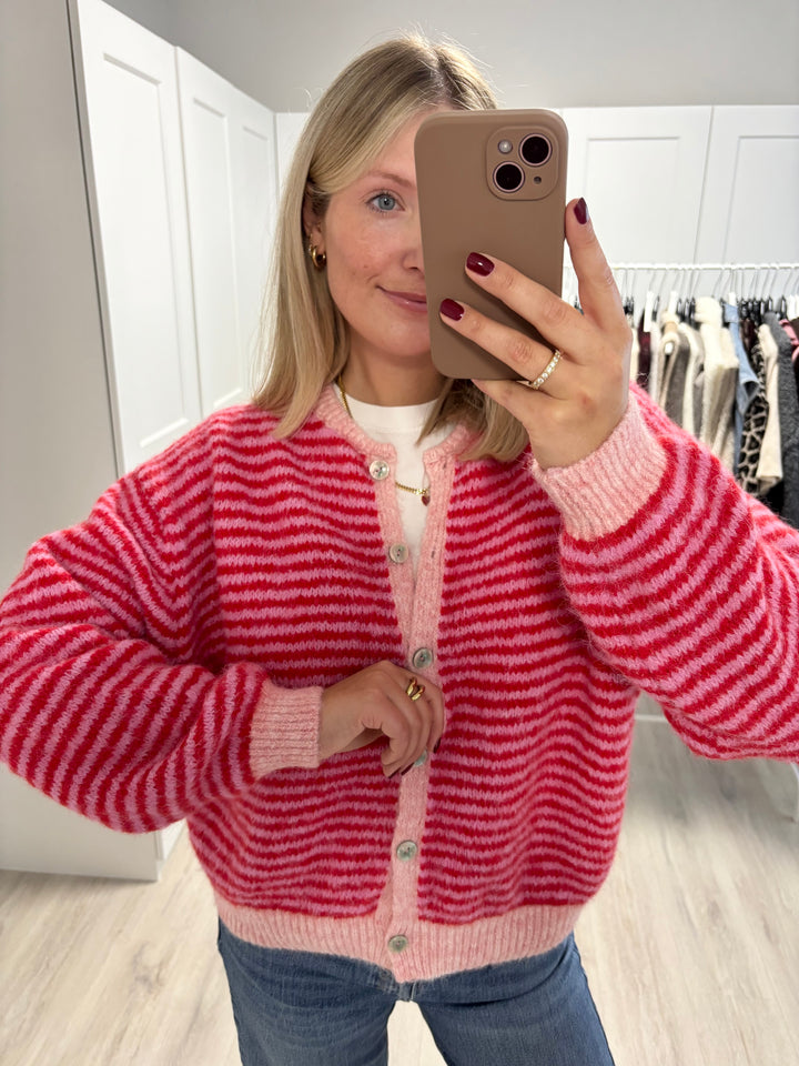 Supersoft Striped Cardigan