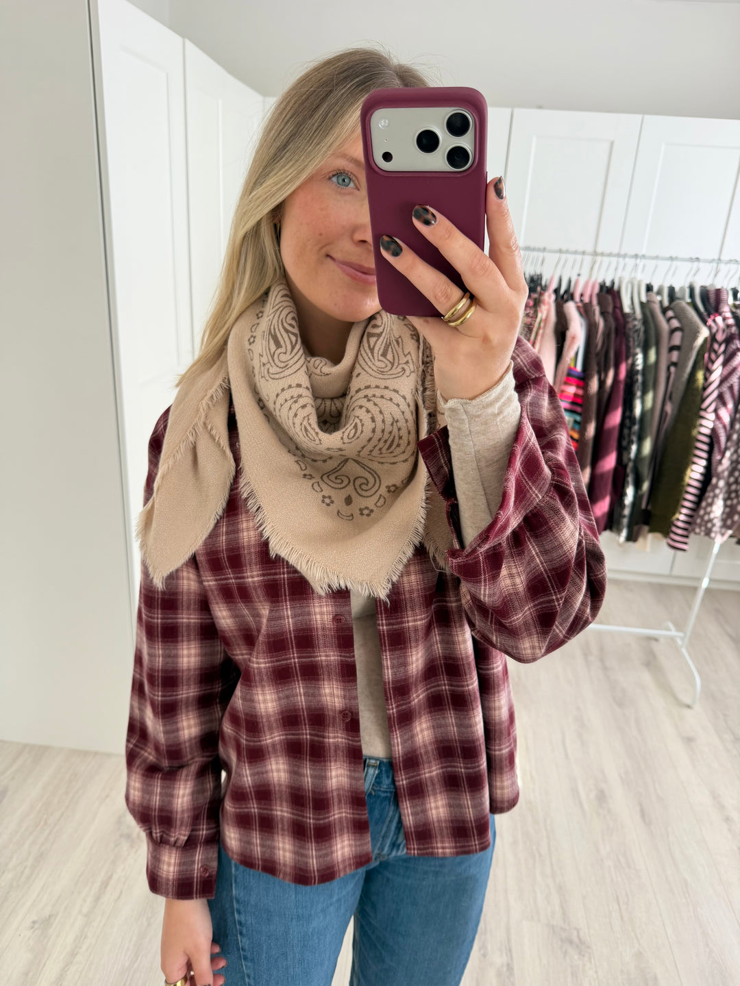 Paisley Knit Tuch