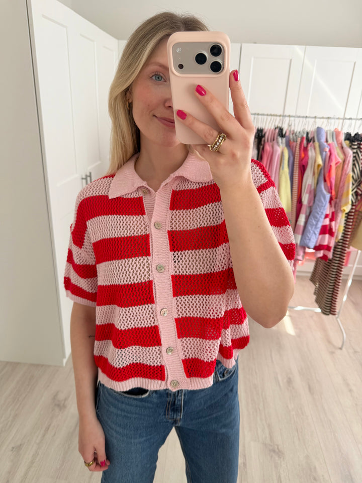 Crochet Polo Shirt