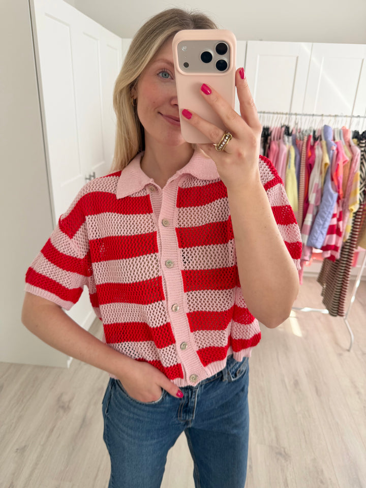 Crochet Polo Shirt