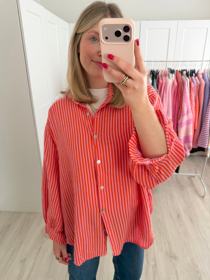 Musselinbluse Happy Stripes