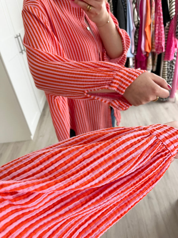 Musselinbluse Happy Stripes