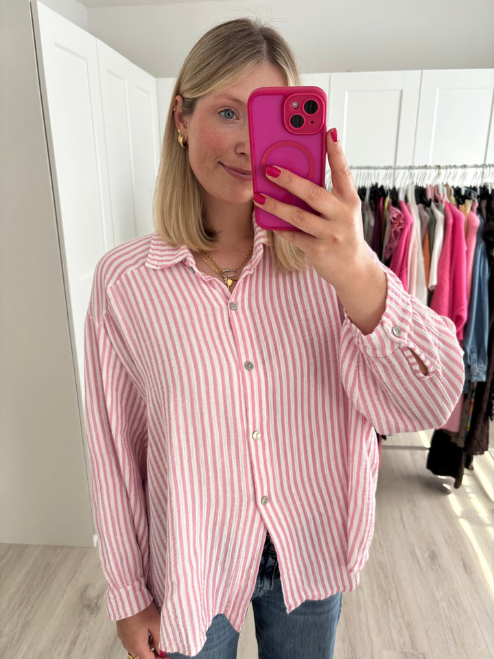 Musselinbluse Happy Stripes
