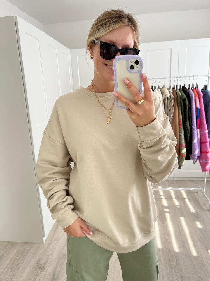 Sweater Be happy - Beige