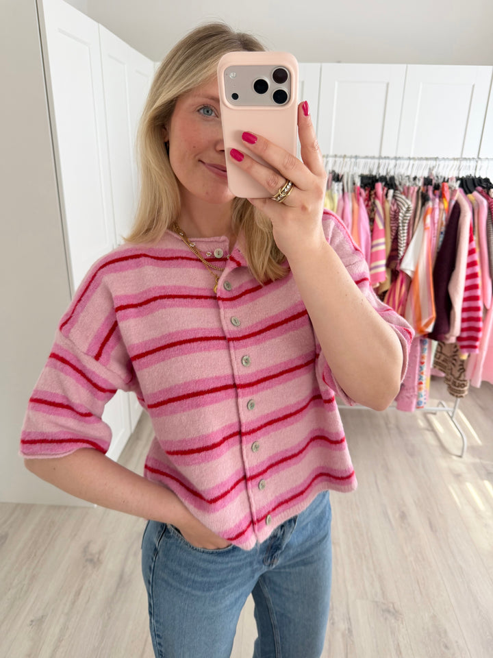 Soft Striped Cardigan