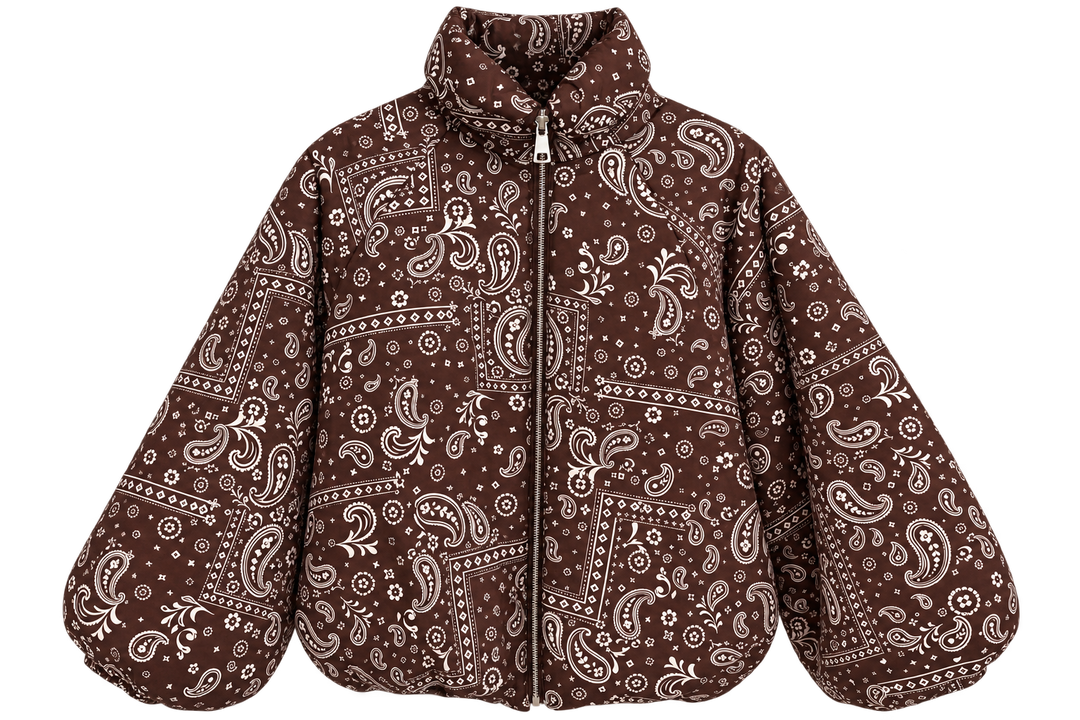 Paisley Puffer Jacke