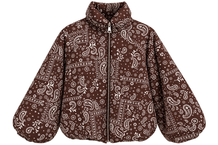 Paisley Puffer Jacke