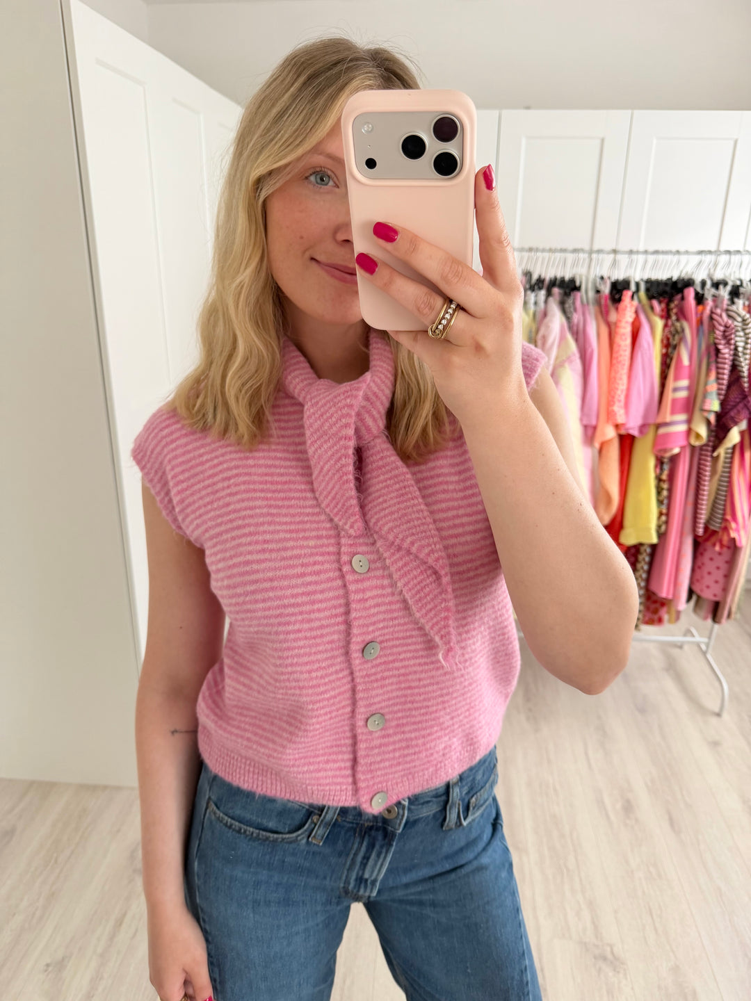 Striped Knit Weste