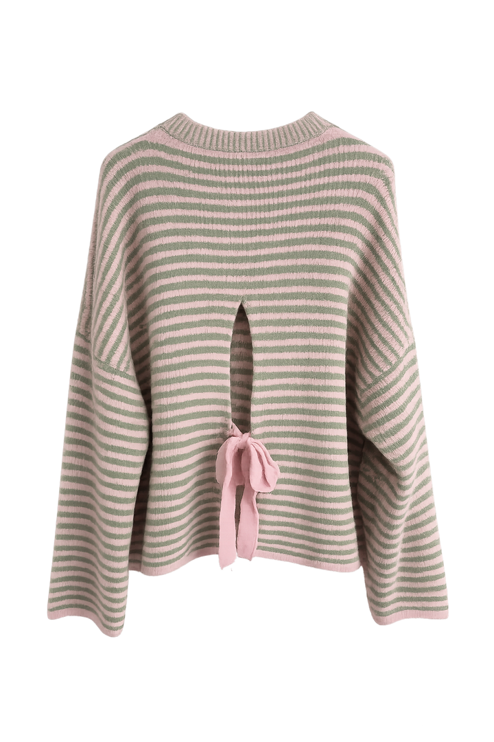 Bow Stripes Pullover