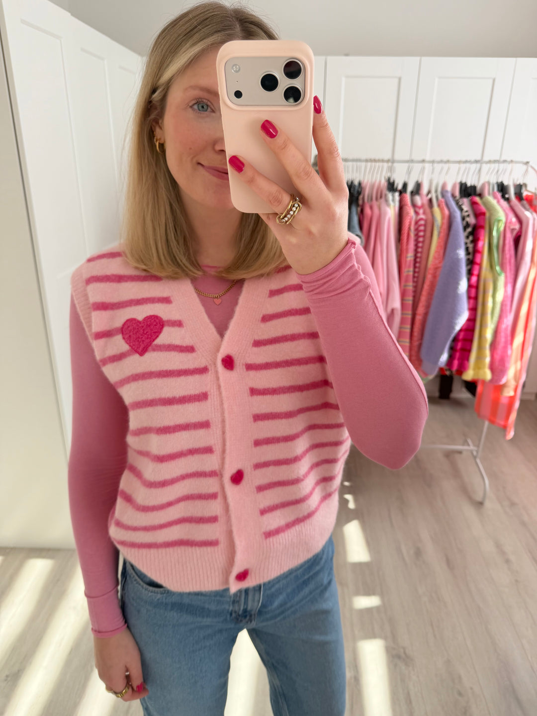 Heart Knit Weste