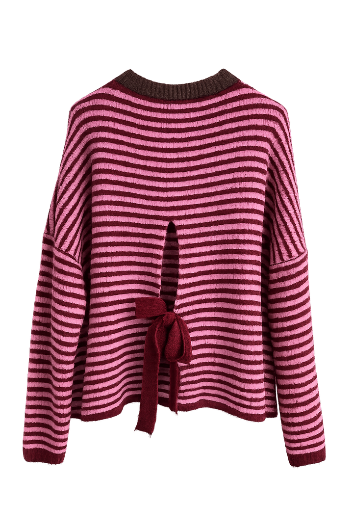 Bow Stripes Pullover