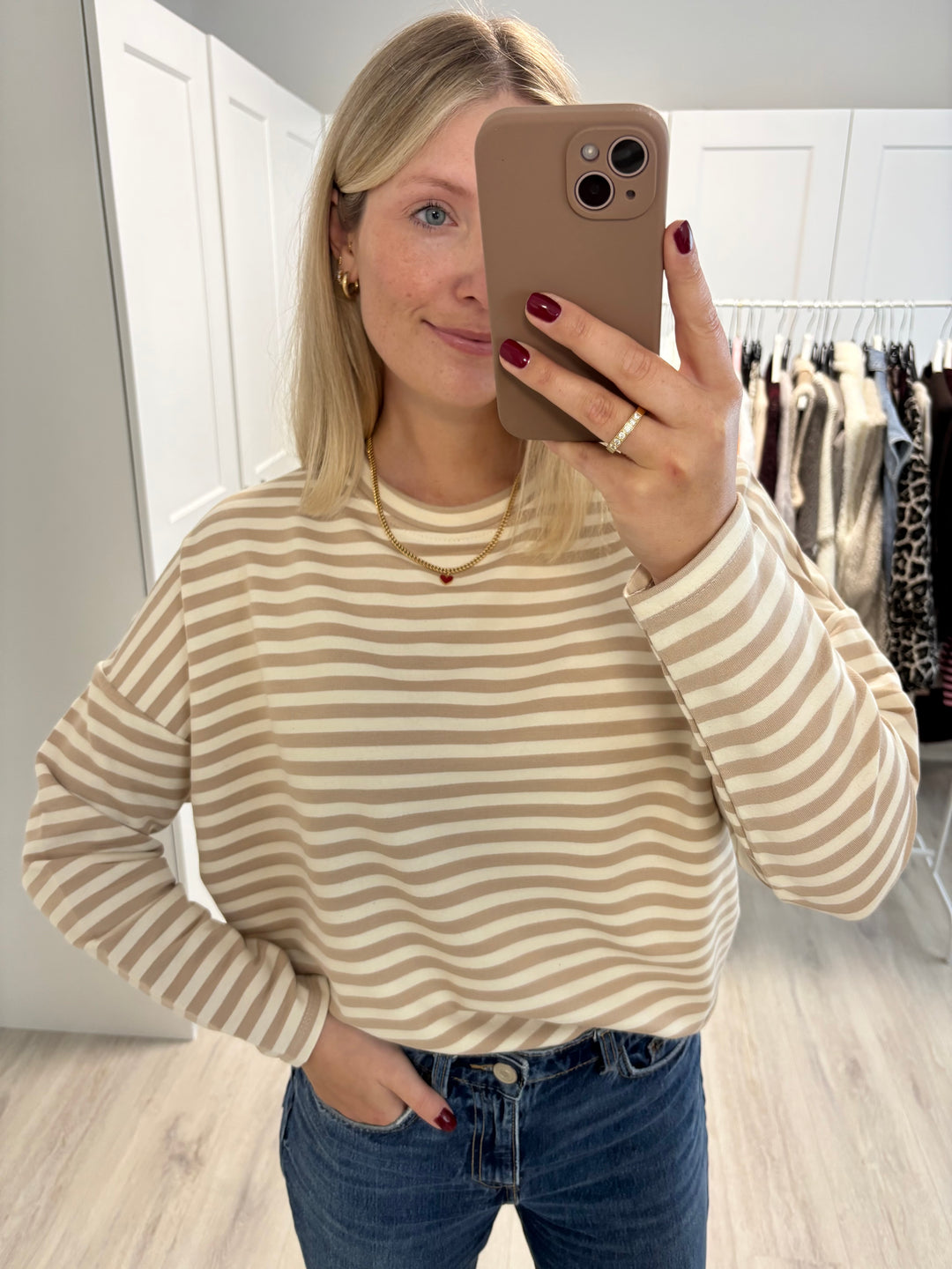 Happy Stripes Sweater (kurz)