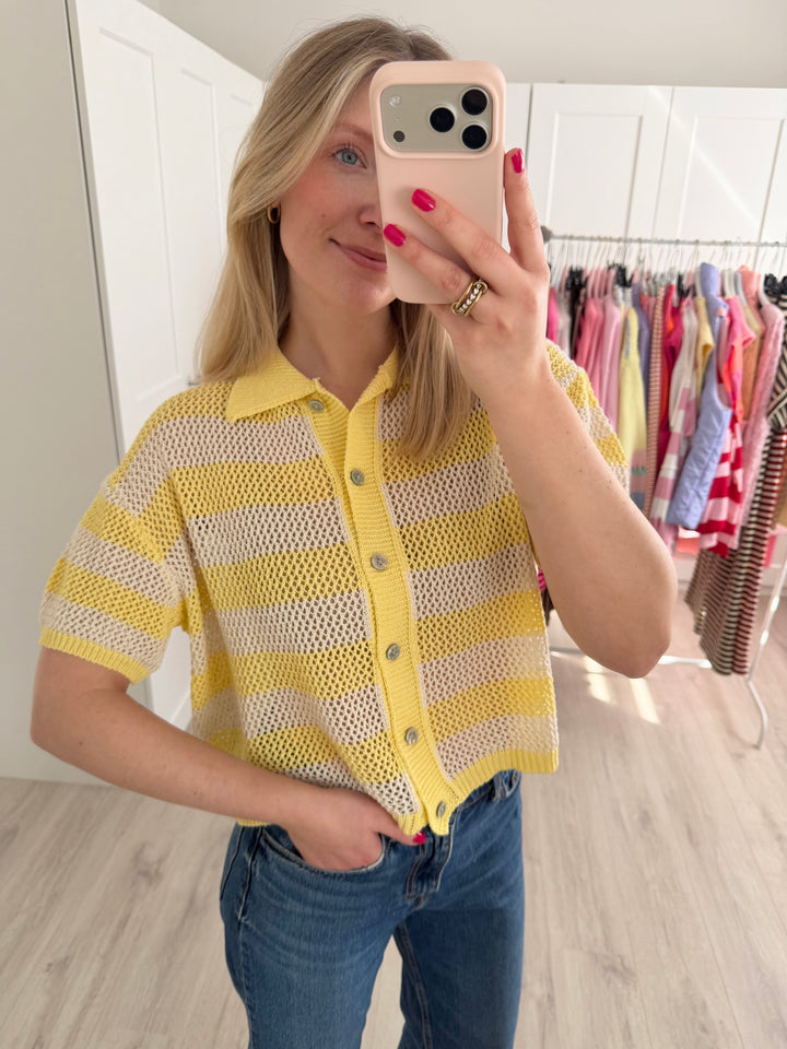 Crochet Polo Shirt