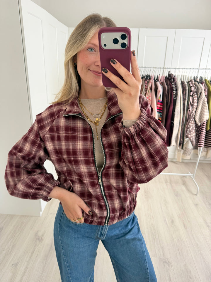 Plaid Jacke