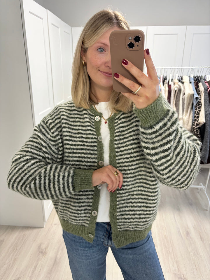 Supersoft Striped Cardigan
