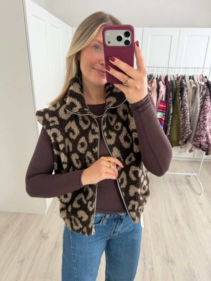 Teddy Zipper Weste