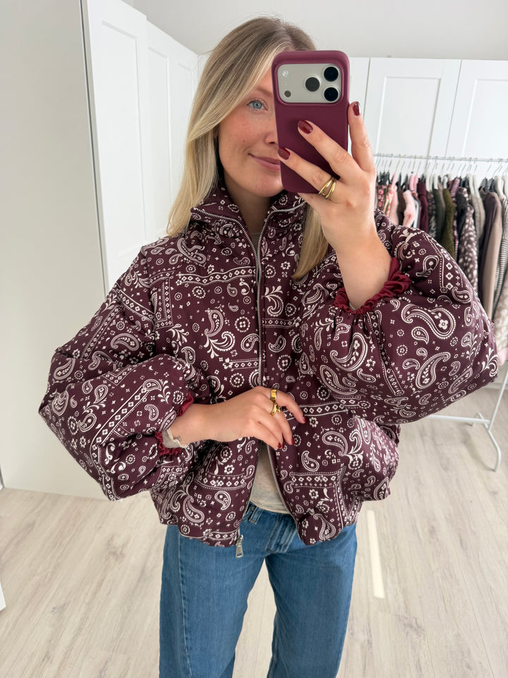 Paisley Puffer Jacke