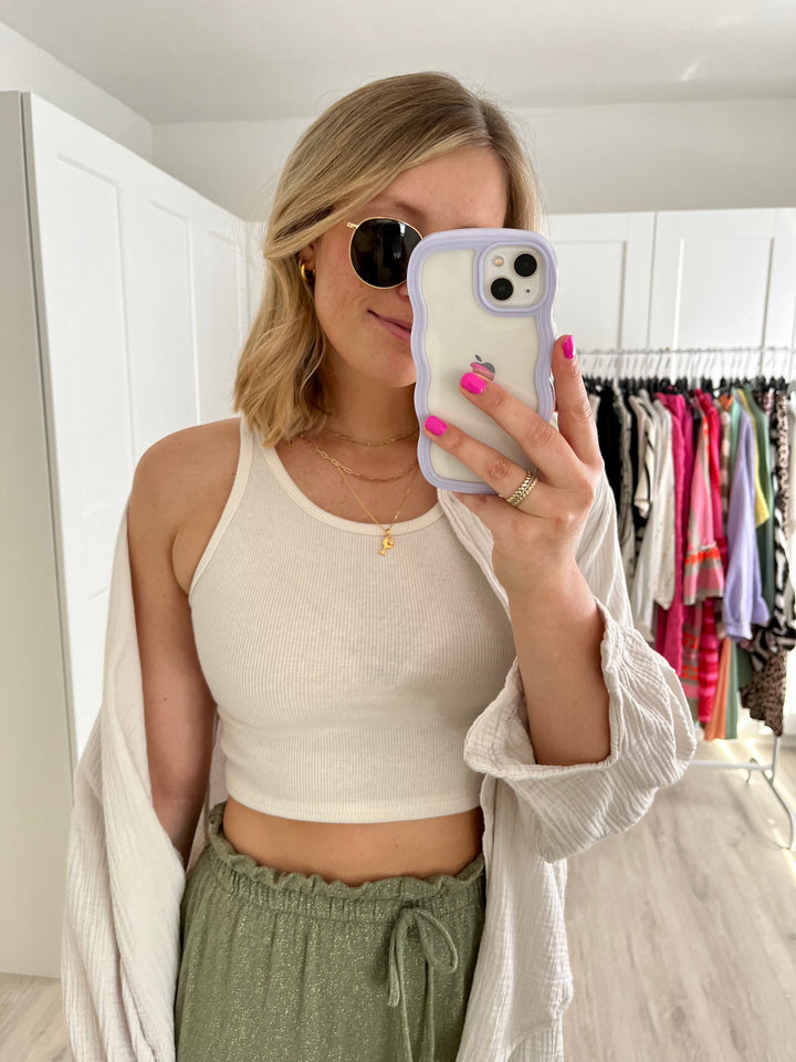 Crop Top Classy - Cremeweiß