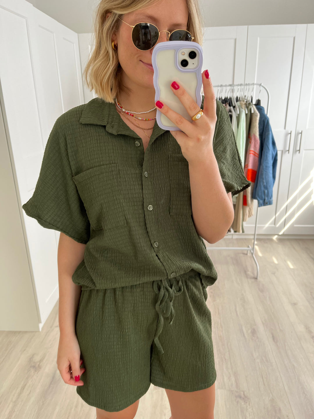 Set French Riviera (kurz) - Khaki