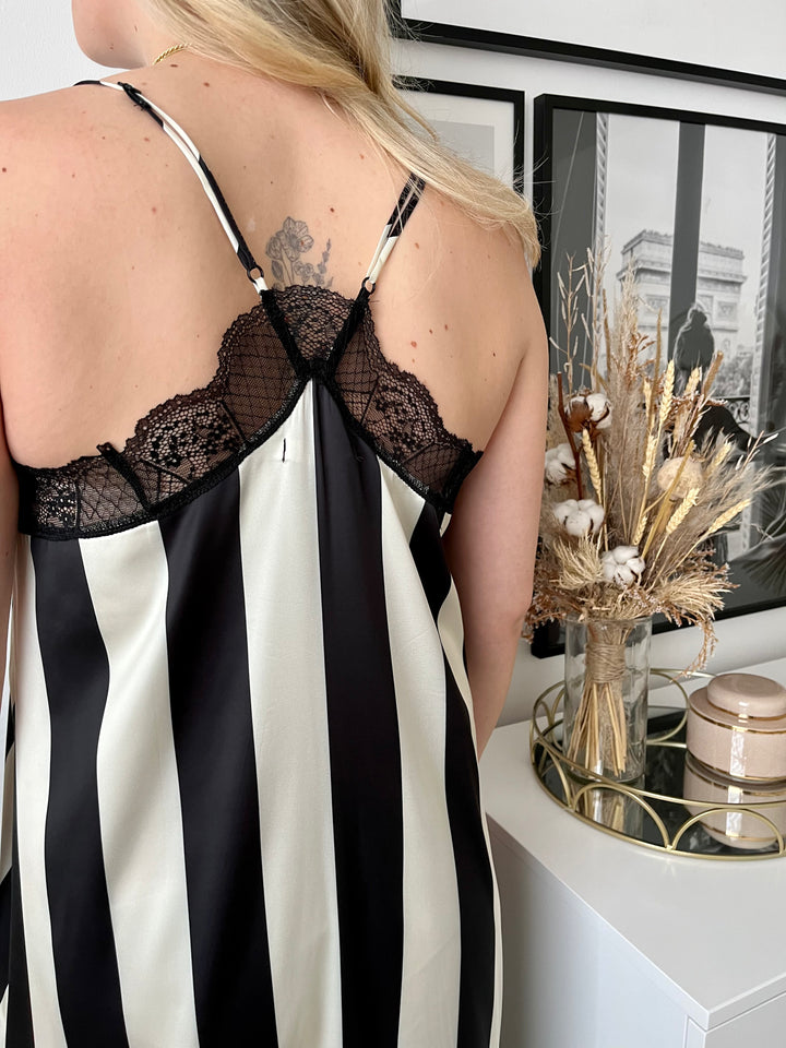 Kleid Dreamy - Schwarz/Creme