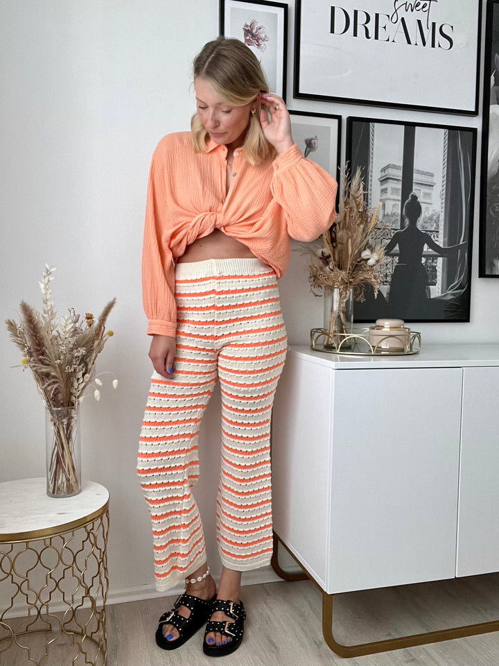 Hose Summer Feeling - Creme/Orange