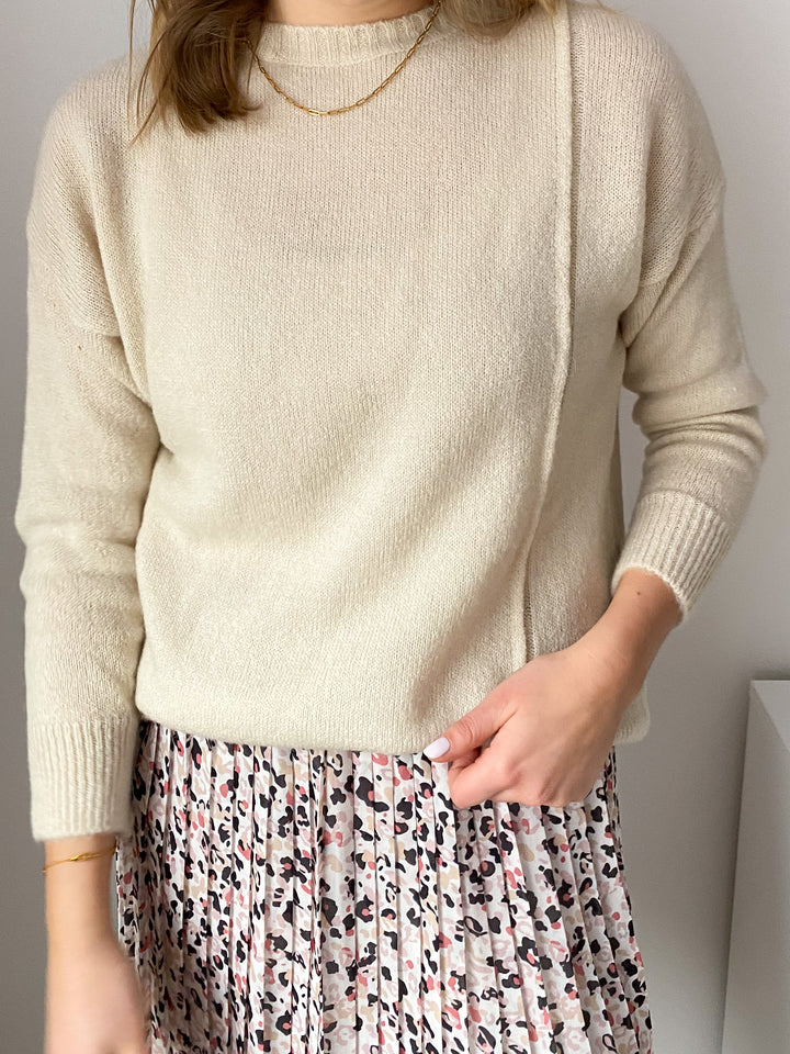 Strickpullover Comfy Knit - Beige