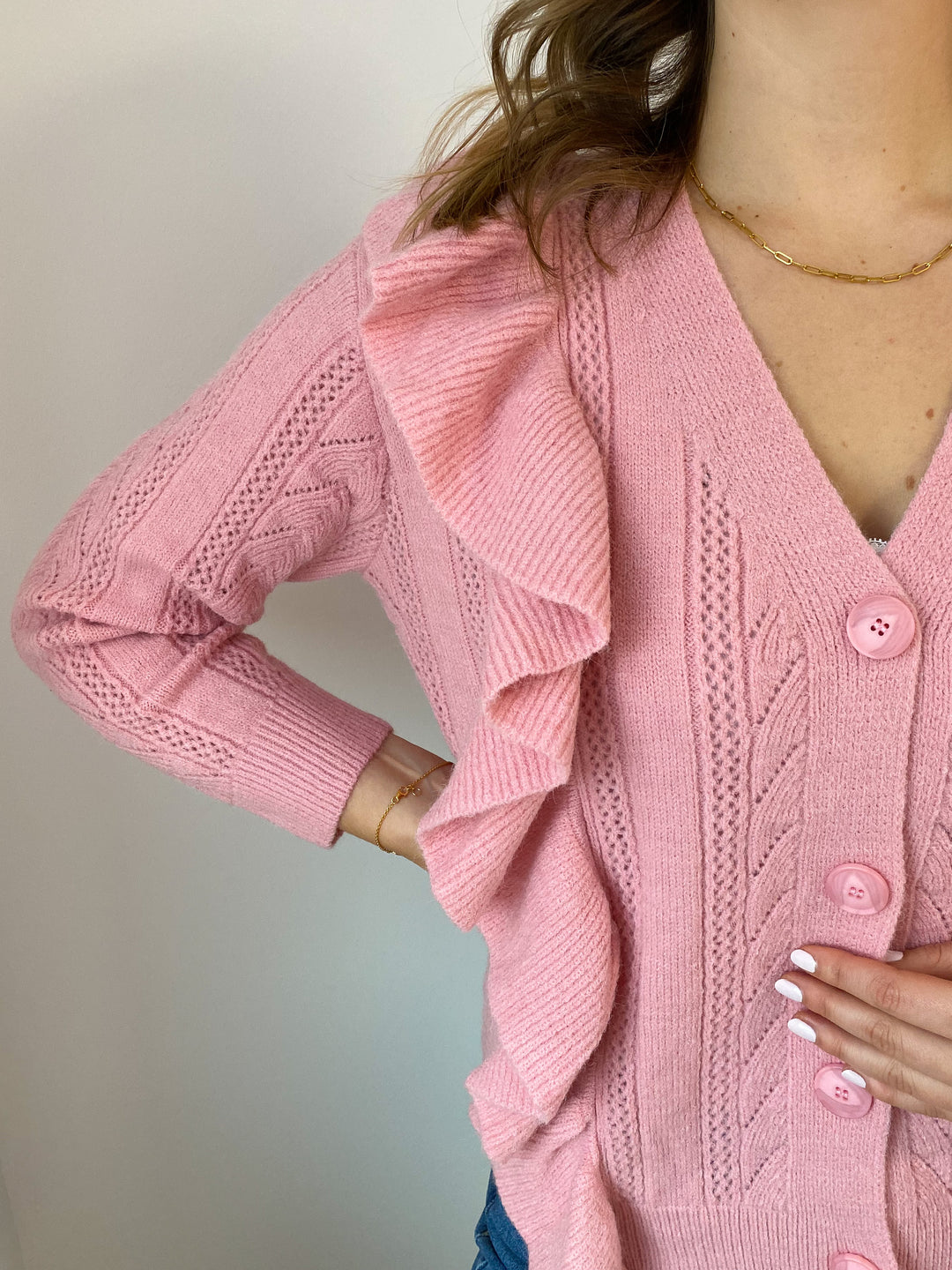 Cardigan Sweet Ruffle