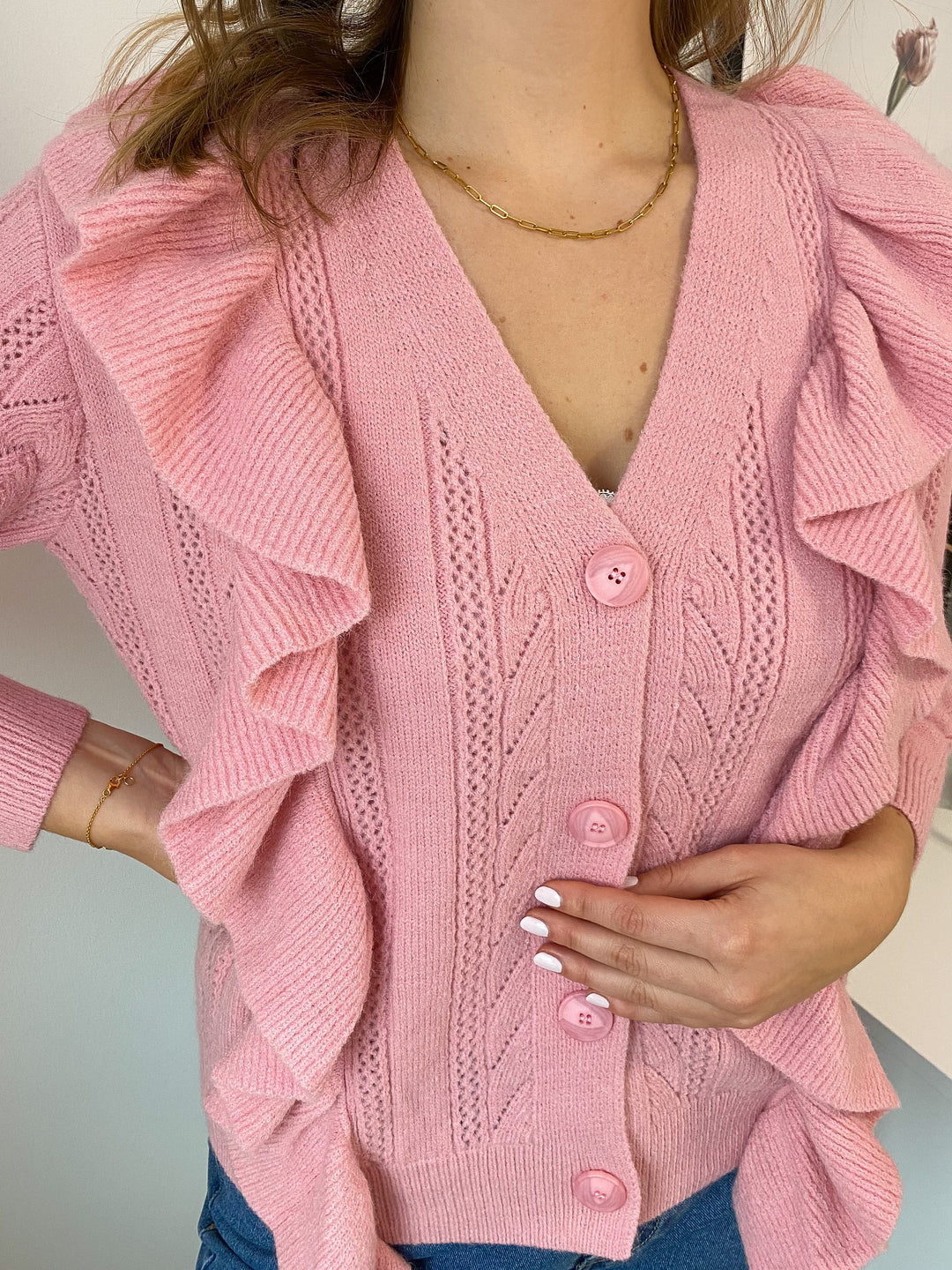 Cardigan Sweet Ruffle