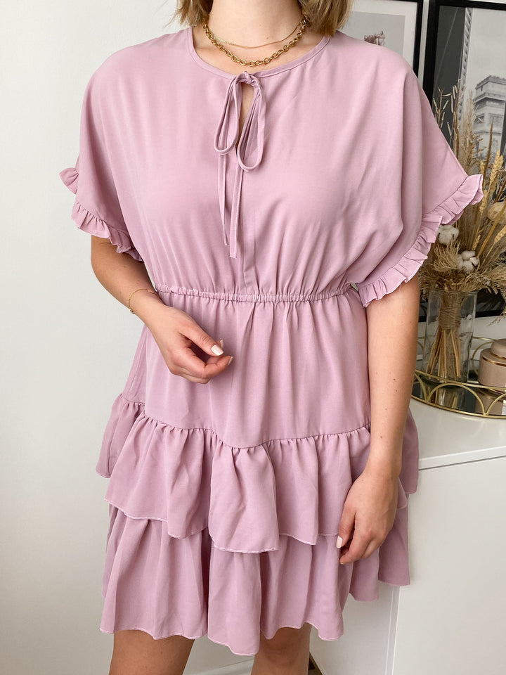 Rüschenkleid Clara - Rosa