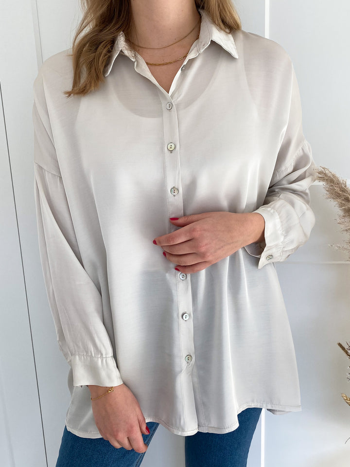 Bluse Shiny - Beige