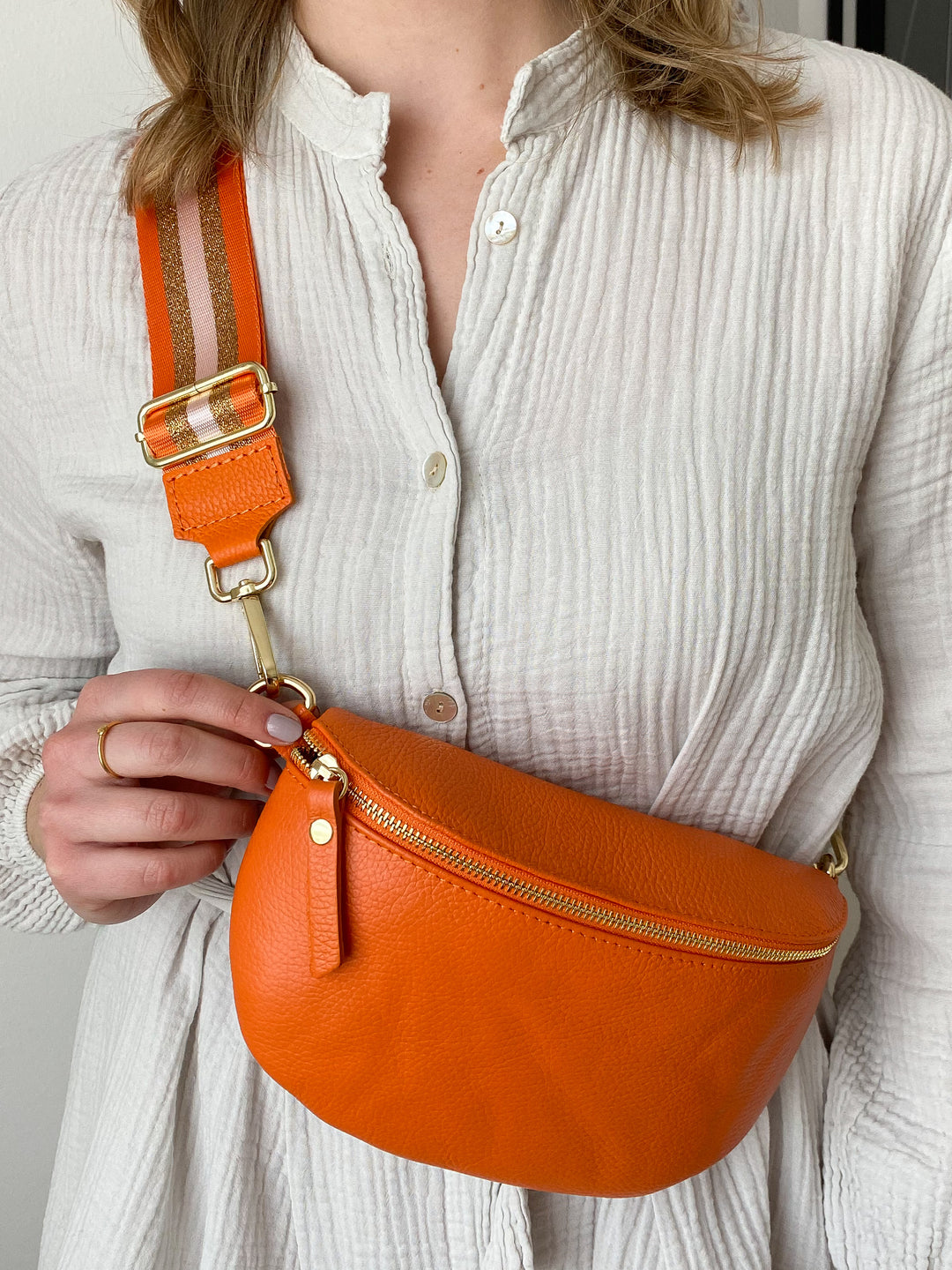 Bagstrap Crossing Lines - Orange