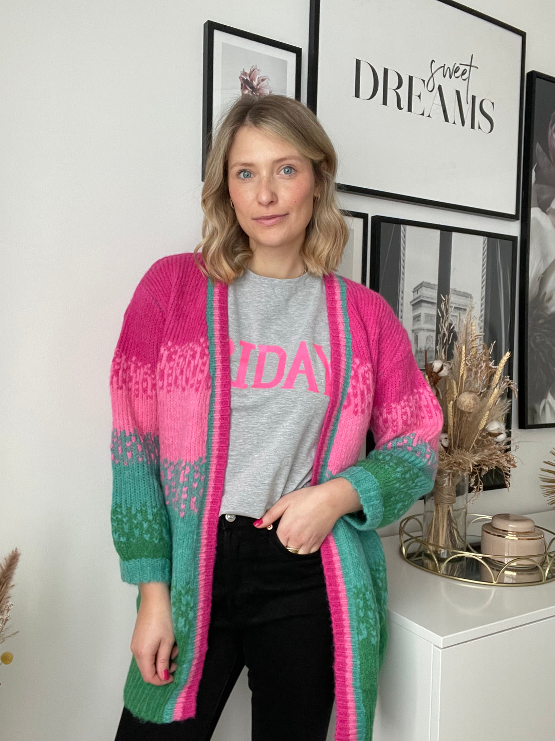 Strickjacke Colour Play