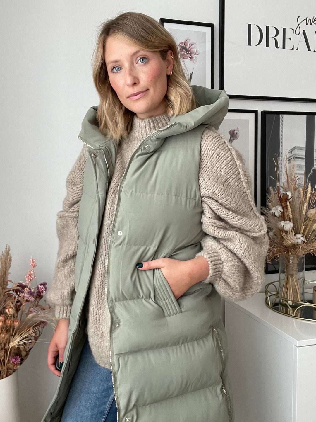 Steppweste Street Style - Khaki